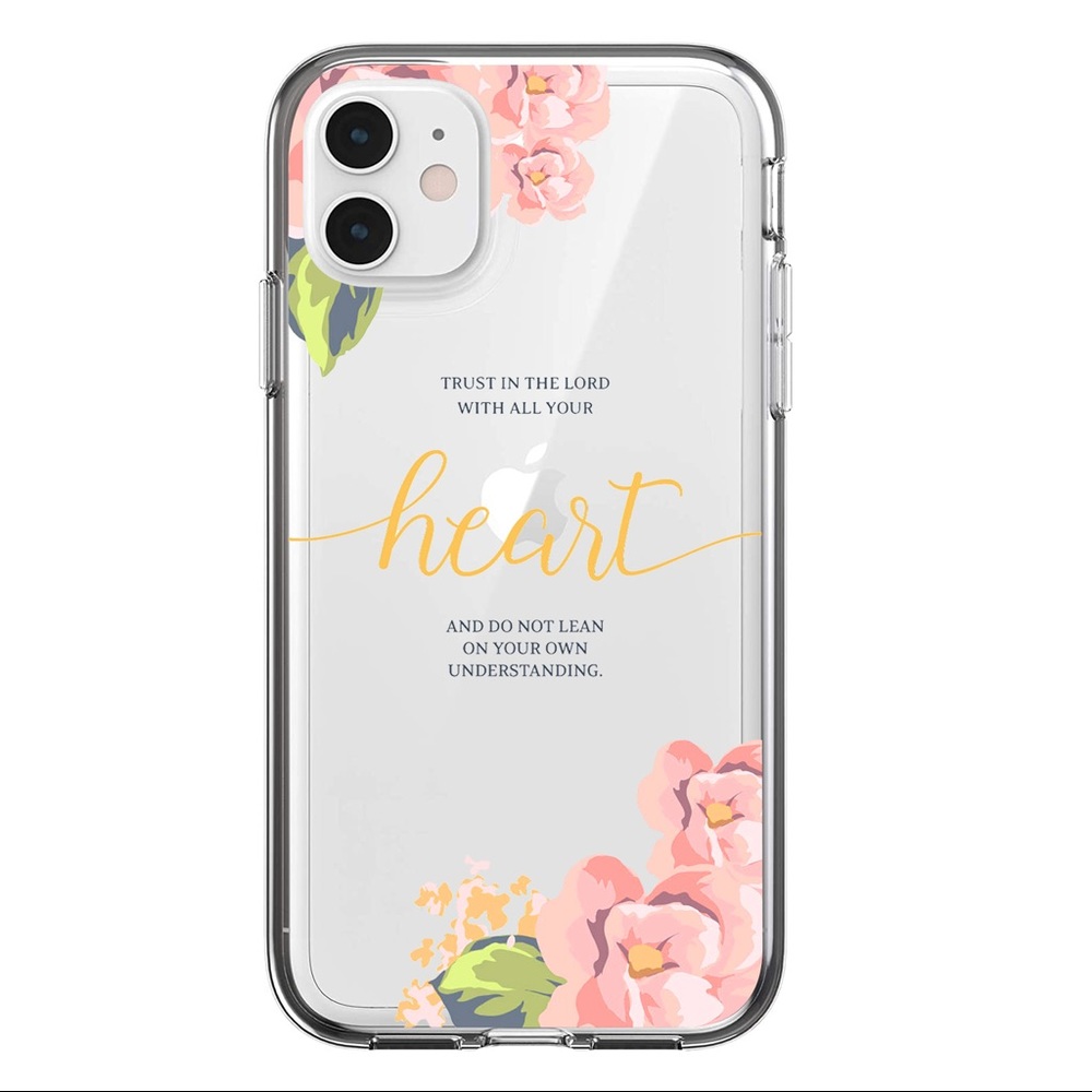2/$10 iPhone 11 Pro Max Case Clear Flower Case